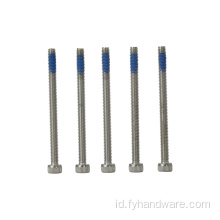 Harga panas stainless steel nylok patch sekrup